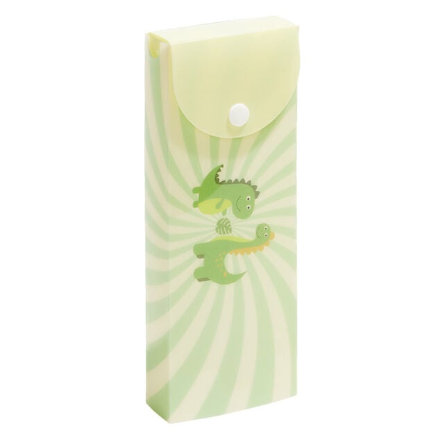 Trousse bo&icirc;te &agrave; crayon pour enfant 20,4x7,5xH2,8cm - 2 mod&egrave;les