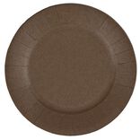 Lot de 10 assiettes en carton taupe Ø18 cm