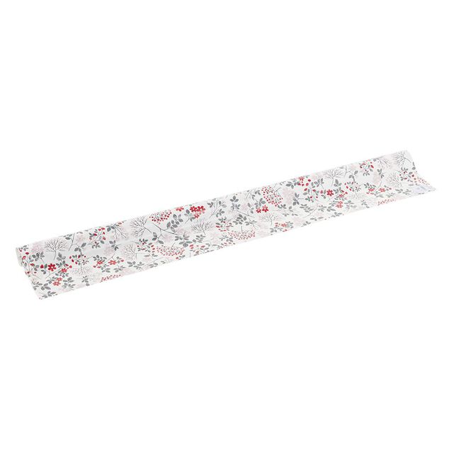 Toile cir&eacute;e imprim&eacute; liberty rouge L140cm