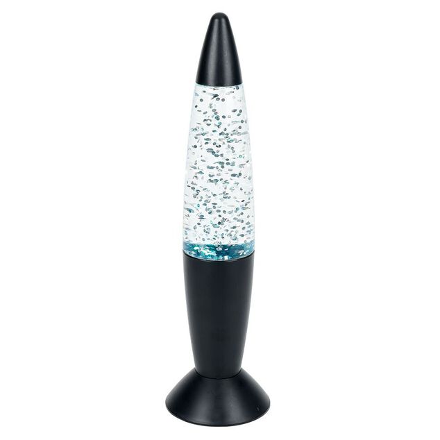 Lampe &agrave; paillettes changement de couleur &Oslash;9xH35cm noir