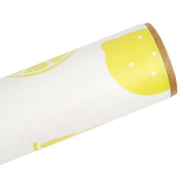 Toile cir&eacute;e Lemon jaune L. 140 cm
