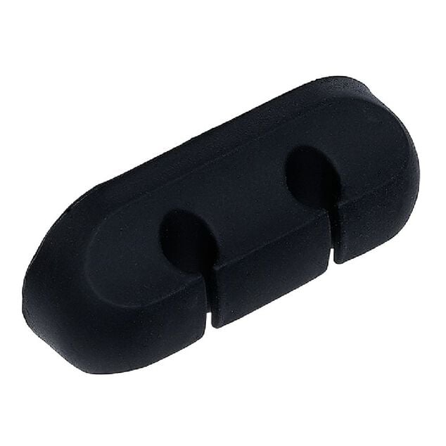 Attache câble adhésif 2 entrées noir ou blanc