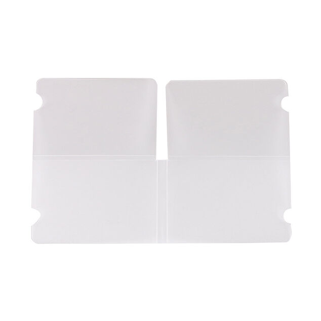 Porte masque pliable format de poche blanc transparent