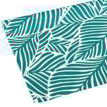 Toile cirée Feuille vert L. 140 cm