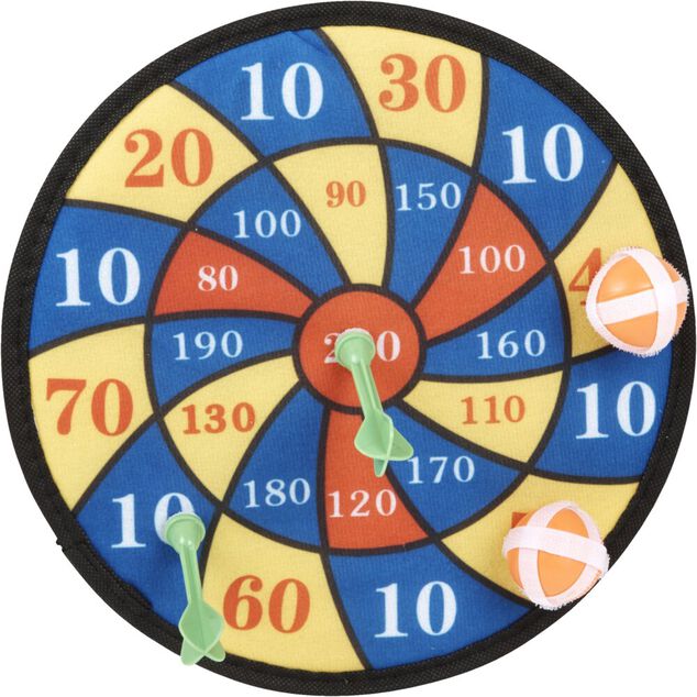 Jeu de fl&eacute;chette x2 et mini-balles x2 &agrave; scratch