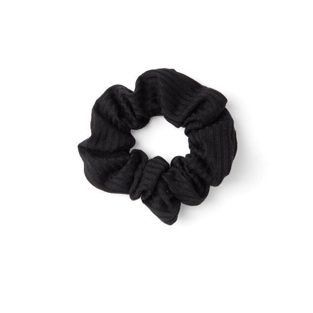 Lot de 8 chouchous scrunchies polyester c&ocirc;tel&eacute; noir