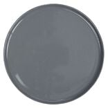 Assiette ronde plate Nordic porcelaine gris &Oslash;28cm