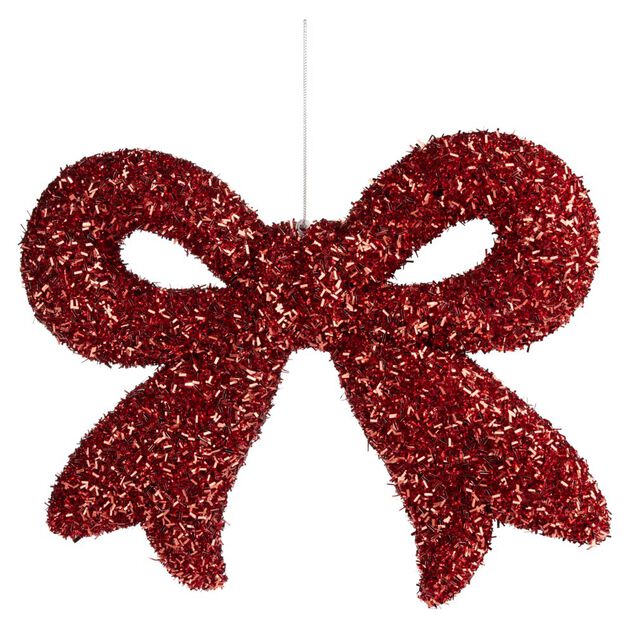Noeud de No&euml;l paillet&eacute; &agrave; suspendre L25cm (3 mod&egrave;les)
