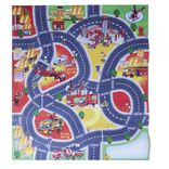 Tapis de jeu avec 4 voitures et 5 accessoires 70x80cm