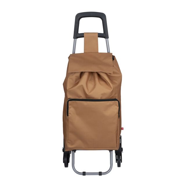 Chariot de course 3 roues marron 35x18xH97cm