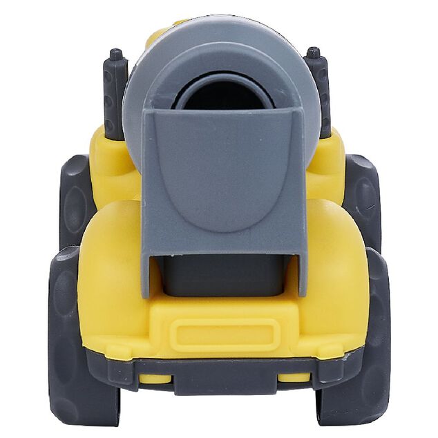 Camion benne ciment plastique jaune 10x6,5xH7 cm