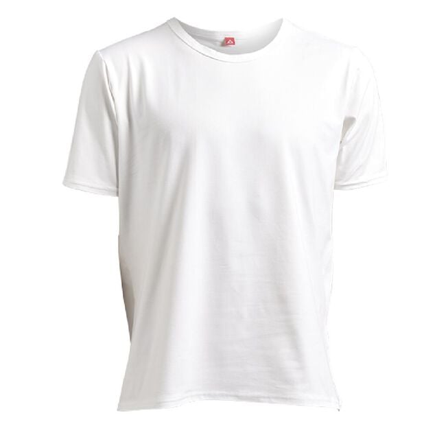 T shirt homme fibre de bambou &eacute;lasthanne blanc - Taille XL