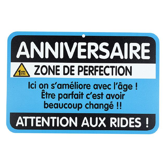 Plaque de porte humoristique