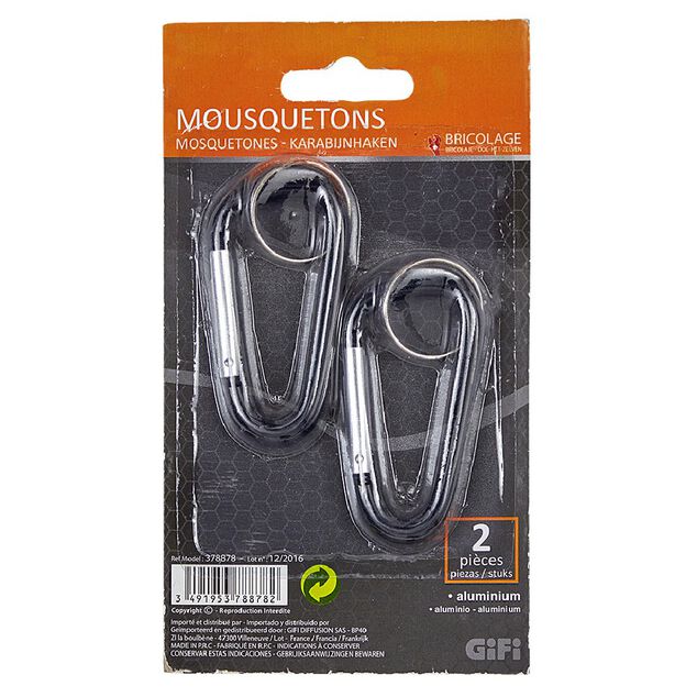 Mousqueton en aluminium