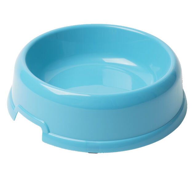 Gamelle pour chien ou chat ronde plastique rouge Ø21,5xH6,5cm