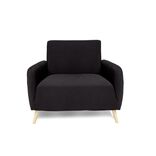 Prot&egrave;ge fauteuil extensible L90-145cm noir