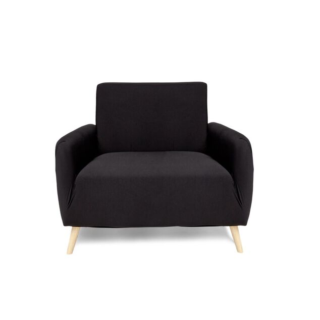Prot&egrave;ge fauteuil extensible L90-145cm noir