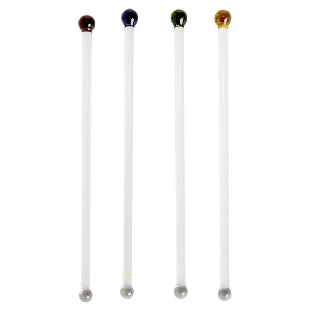 Agitateur en verre Ø1xH18cm x4