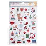 Décoration fenêtre Noël électrostatique personnages