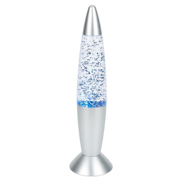 Lampe &agrave; paillettes changement de couleur &Oslash;9xH35cm dor&eacute;