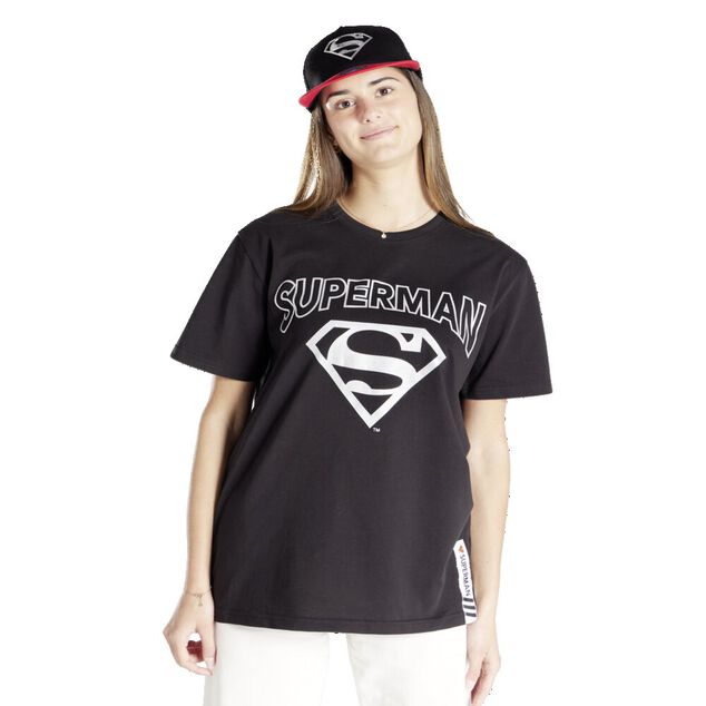 T-shirt Superman coton noir