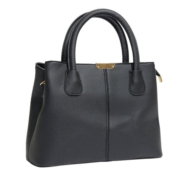 Sac &agrave; main simili petite anse et bandouli&egrave;re amovible 30x13xH22cm - 3 mod&egrave;les