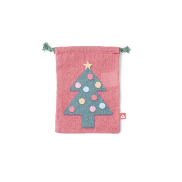 Sac cadeau tissu r&eacute;utilisable 15x20cm (3 mod&egrave;les)