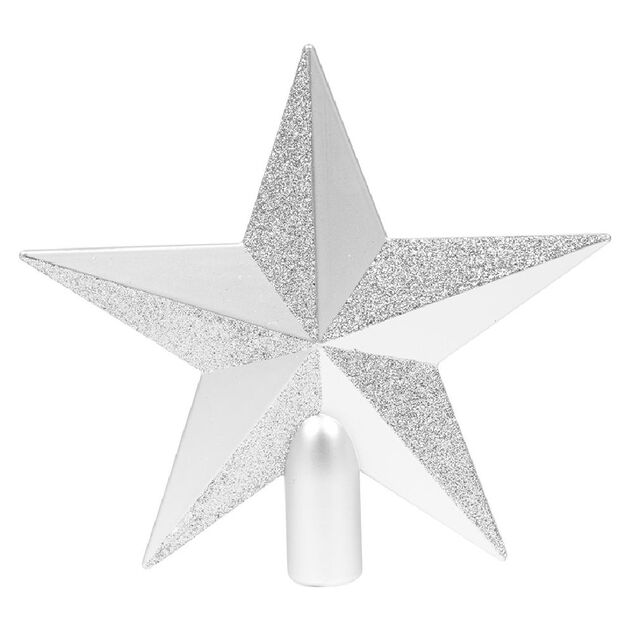 Cimier tête de sapin Noël étoile pailletée