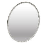 Plateau miroir support bougie en fer dor&eacute; ou argent&eacute; &Oslash;20cm (2 mod&egrave;les)