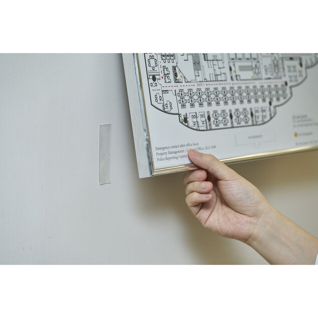 Ruban adh&eacute;sif double-face 30mm ultra-fort r&eacute;utilisable nano gel 2m