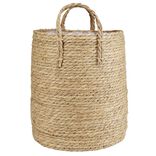 Cache pot rond osier 23L &Oslash;30xH38cm