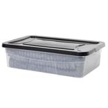 Box dessous de lit noir 30L