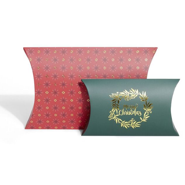 Bo&icirc;te cadeau berlingot No&euml;l traditionnel x2