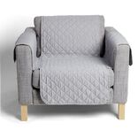 Protège fauteuil L165xH179cm molleton gris foncé