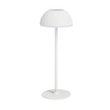 Lampe &agrave; poser sans fil tactile et rechargeable USB 3 nuances H37cm Blanc