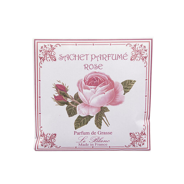Sachet parfum&eacute; senteur rose parfum de grasse Le Blanc