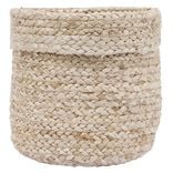 Panière ronde jute marron - Ø20xH20cm