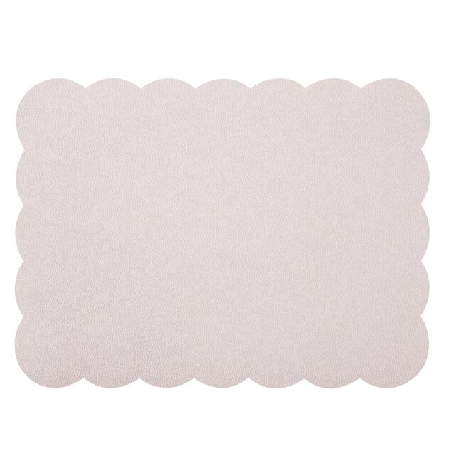 Set de table rectangulaire plastique bord festonn&eacute; 30x45cm (3 mod&egrave;les)