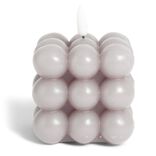 Bougie LED boules grises 7,5x7,5x7,5cm