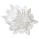 Coupelle verre flocon blanc irisé