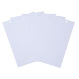 Fiche bristol perfor&eacute;e petits carreaux 14,8x21cm x50