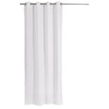 Voilage brod&eacute; polyester blanc 140x260cm