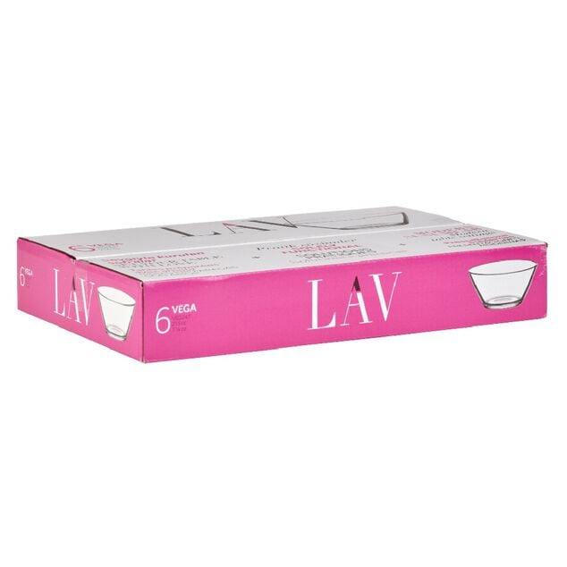 Verrine LAV en verre transparent 25 cl x6