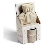 Coffret mug 330ml et bouillotte 600ml cosy beige