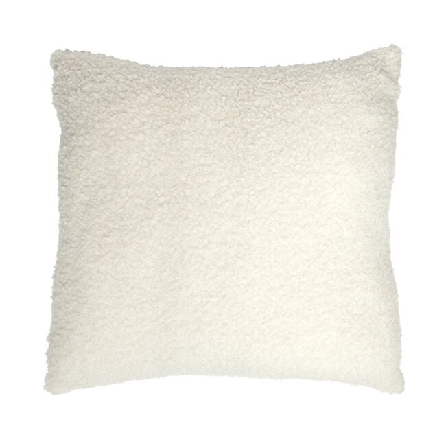 Coussin carré effet laine bouclette 40x40cm (3 modèles)