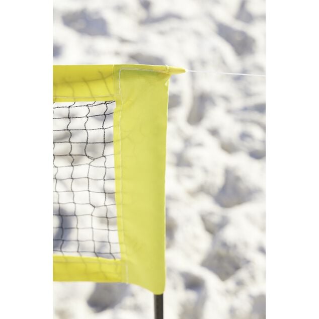 Filet pour volley-ball 4 c&ocirc;t&eacute;s noir et jaune
