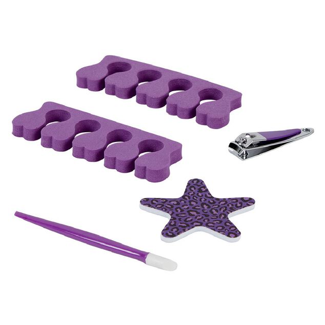 Set p&eacute;dicure 5 pi&egrave;ces orange