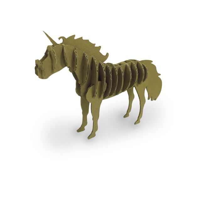 Puzzle 3D en papier carton brun (4 modèles)