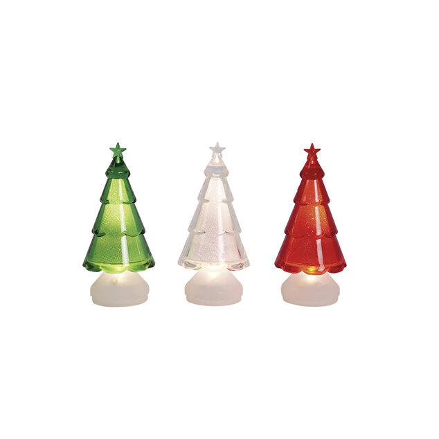 Sapin lumineux en plastique H11,5 cm