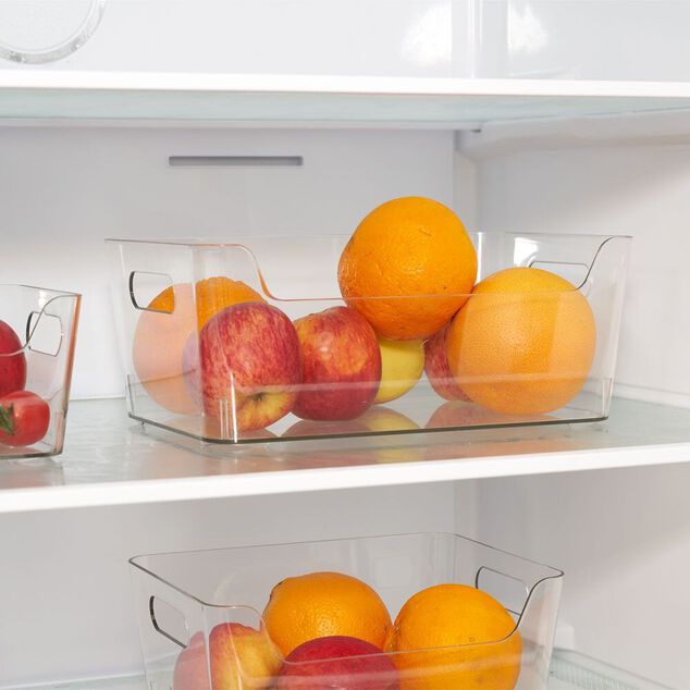 Bac rangement frigo 5L plastique transparent 27,2x18,7xH11cm